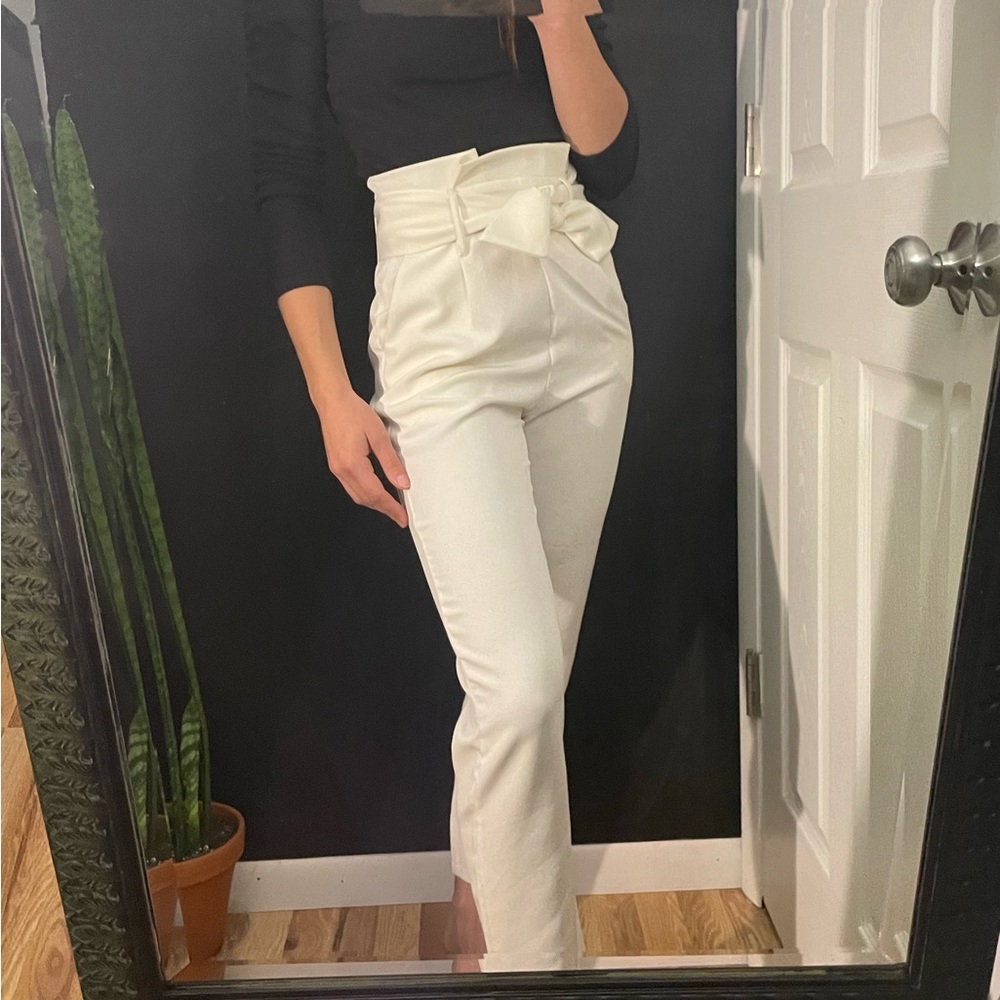 SheIn White Trousers